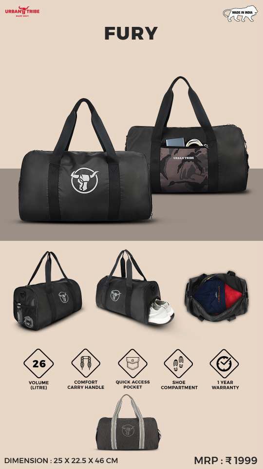 FURY – Compact Gym & Travel Duffel